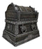 Nautical Caribbean Pirate Davy Jones Spiked Treasure Chest Small Decorative Box