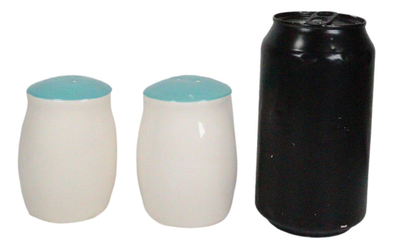 Nautical Blue Sea Jellyfish Splashing Bubbles Ceramic Salt Pepper Shakers Set
