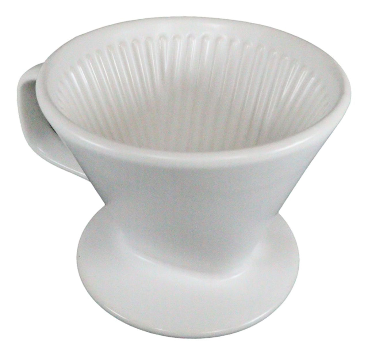 White Porcelain Coffee Maker Carafe Pot With Pour Over Dripper Filter Cup Set