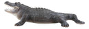 Grand Scale Realistic Nile Crocodile Baring Razor Sharp Teeth Garden Statue 30"L