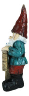 Whimsical Festive Garden Mr Gnome And Bluebird With Love Grows Here Sign Statue