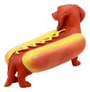 Cute Doxie Collection Hot Dog Wiener Ketchup And Mustard Dachshund Figurine 6"L
