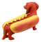 Cute Doxie Collection Hot Dog Wiener Ketchup And Mustard Dachshund Figurine 6"L