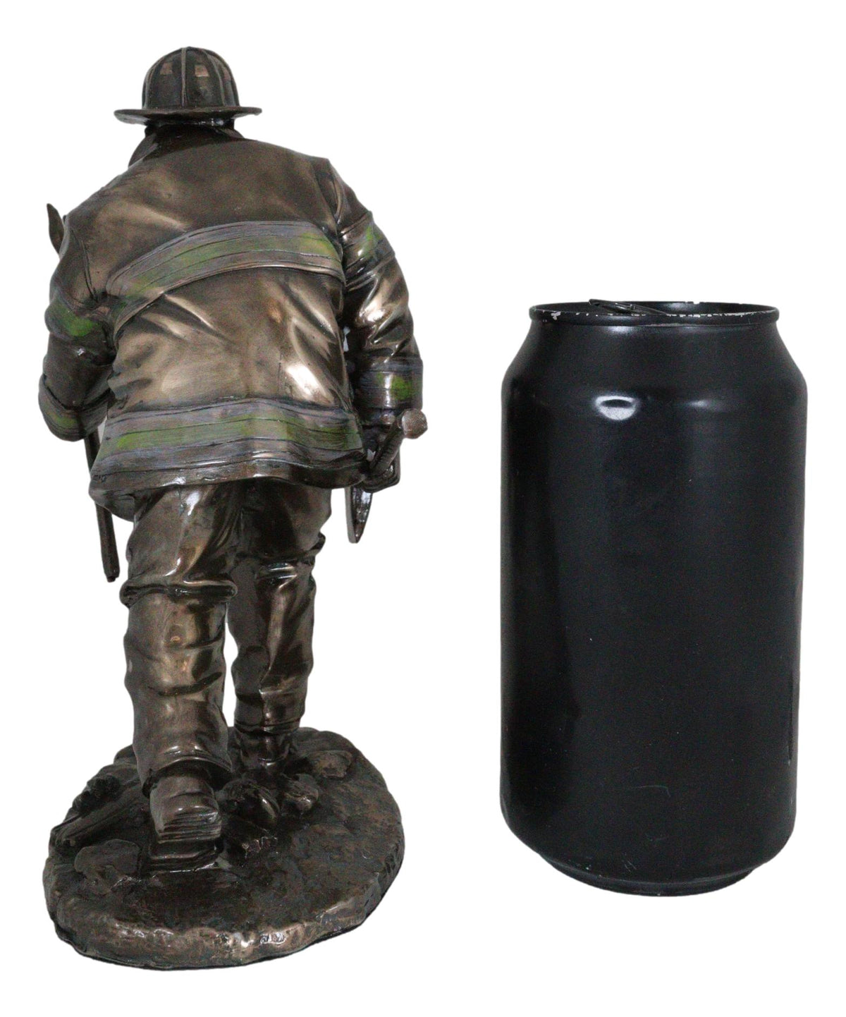 Fireman With Fire Axe And Fork Statue 7.25"Tall In The Line of Duty Fire Rescue