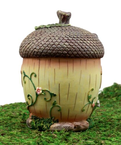 Ebros Gift Enchanted Fairy Garden Miniature Squirrel Acorn Cottage House Figurine 6.5" H Do It Yourself Ideas for Your Home