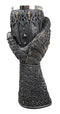 Ebros Gift Royal Fleur De Lis Braveheart Lion Gauntlet 8.75"H 8oz Wine Drink Goblet Chalice Cup