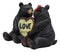 Ebros Love is in The Air Black Bear Couple Kissing and Holding Hands 2 Piece 5"H