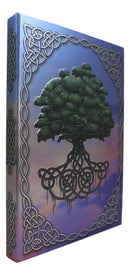 Celtic Tree of Life Triskele Trinity Knotwork Embossed Blank Page Journal Book
