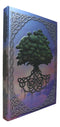 Celtic Tree of Life Triskele Trinity Knotwork Embossed Blank Page Journal Book