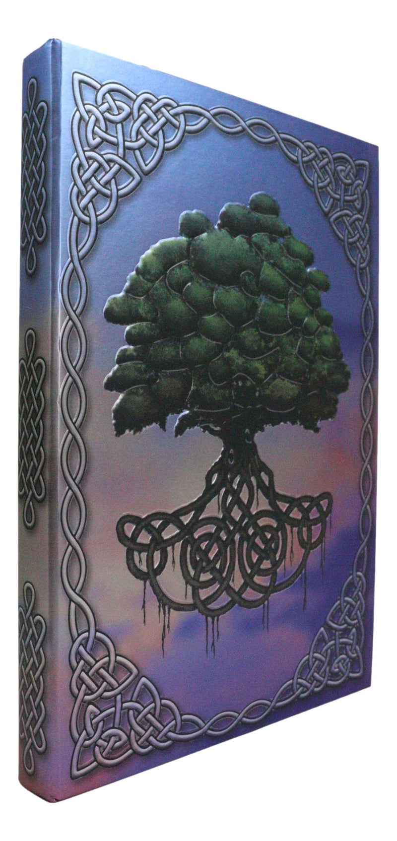 Celtic Tree of Life Triskele Trinity Knotwork Embossed Blank Page Journal Book