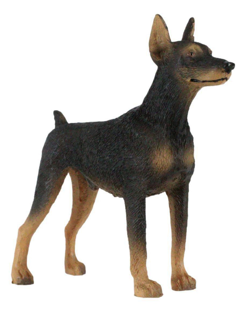 Pet Pal Lifelike Realistic Black Doberman Pinscher Dog Miniature Figurine