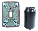 Indian Turquoise Crossed Arrows Friendship Wall Single Toggle Switch Plates Set