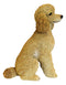 Large Realistic Groomed Brown Poodle Statue 18.5"H Animal Pet Pal Poodles Dog