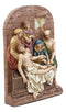Ebros Christian Catholic Stations of The Cross Statue Way of The Sorrows Via Crucis Jesus Christ Path to Calvary Crucifixion Decor Figurine (Station 14 Jesus is Laid in a Tomb)