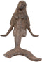 Ebros Gift 16.25" Long Nautical Siren Mermaid Leaning Back Cast Iron Rustic Vintage Finish Shelf Sitter Statue Ocean Goddess Princess Coastal Beach Under The Sea Mermaids Decorative Accent