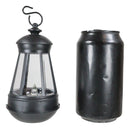 Ebros Gift Ebros Set of 2 Plastic Solar Hanging LED Lantern 5.5 Inches High