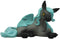 Ebros Whimsical Fairy Tale Pegasus Horse Figurine Shelf Decor (Aqua Blue Delphi)