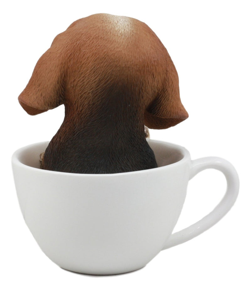 Ebros Collectible Teacup Pet Pals Puppy Collectible Resin Figurine 5.75"H (Beagle)