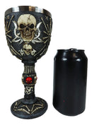 Pirate Star Boneyard Ossuary Skull Sacrifice Wine Goblet Drink Chalice Cup 6oz