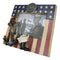 American Flag Navy Sailor Medal With Anchor Hat And Boot 5"X7" Picture Frame