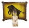 Western Charging Buffalo Bison Bull Faux Birchwood Wall Plug In Night Lights