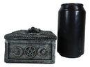 Fortune Telling Triple Moon Black Cat Wicca Tarot Cards Decorative Box Figurine