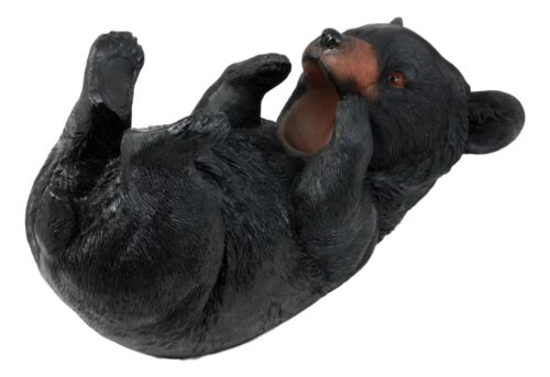Grandfather Mountain Black Bear Wine Holder Figurine 9"Long Winter Hibernation