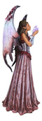 Amy Brown Adoration Mother Of Dragons Purple Fairy With Wyrmling Dragon Statue