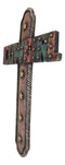 18" H Rustic Western Stars Cowgirl Word Art Braided Ropes Wall Cross Decor