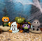 Ebros FurryBone Halloween Characters Skeleton Limited Edition Figurines Set Of 4