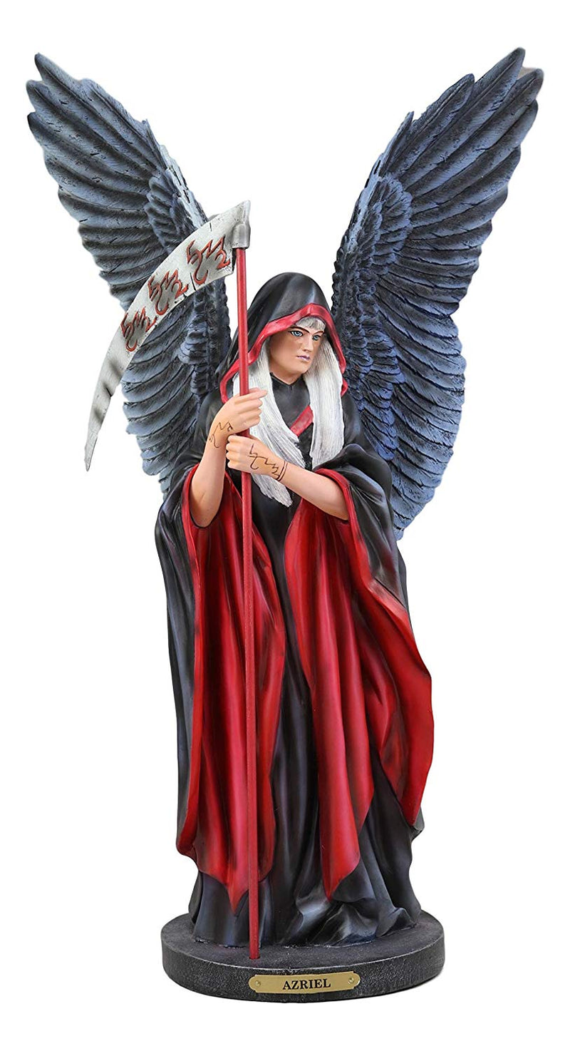 Large Ruth Thompson Archangel Azriel Angel Of Death Holding Scythe Statue Azrael