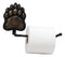 Ebros Gift Rustic Black Bear Paw With Dangling Branch Metal Toilet Paper Holder Figurine 10.25"L Powder Room Bathroom Wall Decor Plaque For Cabin Hunting Lodge Animal Bears Tracks Accent