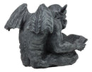 Notre Dame Horned Gargoyle With Spell Book Statue Demonic Bibliography Watchmen