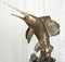 Ebros Large Nautical Marine Sailfish By Coral Reef Electroplated Bronze Statue
