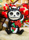 Furrybones Valentines Odo The Skunk Red Roses Skeleton Monster Ornament Figurine