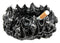 Ebros Gift Arch Devil Skull Face Fire Hell Bone Spiral Cigarette Ashtray Resin Figurine
