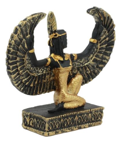 Egyptian Goddess Of Justice Maat With Open Wings Dollhouse Miniature Statue