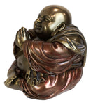 Meditating Praying Hotei Happy Buddha Figurine 4"H Buddhism Feng Shui Statue