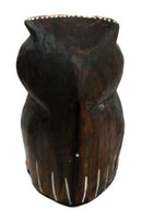 Balinese Wood Handicrafts Hypnosis Eyes Nocturnal Owl Desktop Calendar Figurine