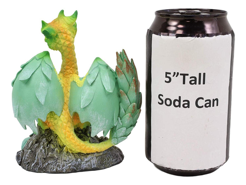 Ebros Fantasy Green Thumb Tropical Pineapple Dragon Statue Fairy Garden Collectible