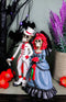 Day Of The Dead Skeleton Couple Wedding Statue Gothic Skeleton Cake Toppers
