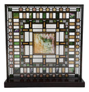 Frank Lloyd Wright Martin House Pier Laylight Stained Glass Wall Desktop Plaque