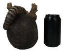Coiled Wild Desert Armadillo Guzzler 9.5" Long Wine Bottle Holder Caddy Figurine