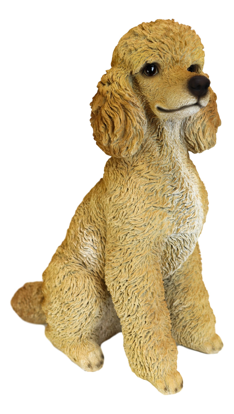 Large Realistic Groomed Brown Poodle Statue 18.5"H Animal Pet Pal Poodles Dog