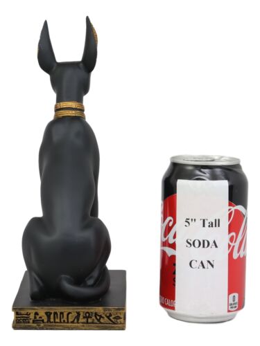 Ebros Ancient Egyptian Sitting Anubis in Jackal Dog Form Statue 9.25" Tall Anpu God of Afterlife Mummification and The Dead Collectible As Historical Cultural Heritage Academic Figurine - Ebros Gift