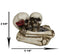 Love Never Dies Skeleton Ashtray Resin Figurine 4.5"L Day Of The Dead Figurine