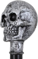 Ebros Gothic Celtic Astrology Skull Decorative Prop Walking Cane Accessory