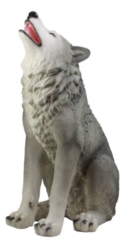 Large Howling Wolf Statue 18"H Mysterious Cries Of The Night Wolf Totem Spirit - Ebros Gift