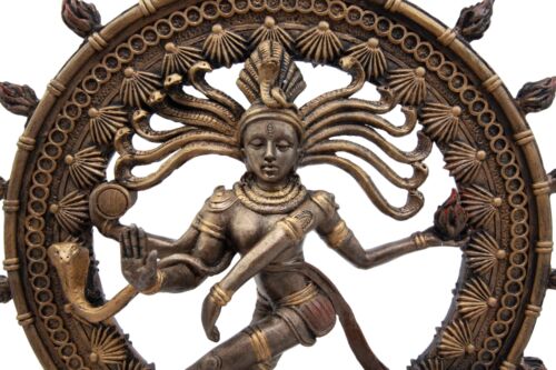 Ebros Hindu Shiva Nataraja Figurine Lord Of The Dance Cosmic Dancer God Statuette 9"H