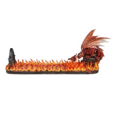 Ebros 15 Inch Fire Breathing Dragon Resin Incense Holder Statue Figurine - Ebros Gift